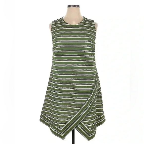 Anthropologie | Hutch | Green Stripe Sleeveless Stanton Dress Plus Size XXL - Picture 6 of 6